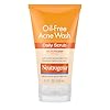 Neutrogena Oil-Free Acne Face Wash with 2% Salicylic Acid, Daily Exfoliating Scrub & Acne Treatment for Oily, Acne-Prone Skin, Clears Breakouts & Blackheads, 4.2 fl. oz