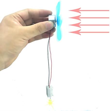 EUDAX - DIY DC Power Micro Motor Wind Turbine Electricity Generator Blades Model