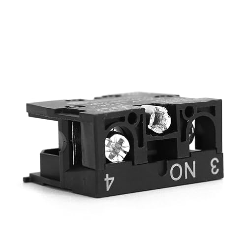 10pcs ZB2-BE101C NO/ZB2-BE102C NC Contact Block Momentary Push Button Switch 10A 600V for Industrial Machines and Manufacturing, Screw Clamp Terminal