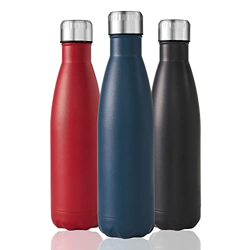 Shinemefly Edelstahl Trinkflasche 500ml, Thermosflasche Edelstahl Auslaufsicher BPA-freie Cover