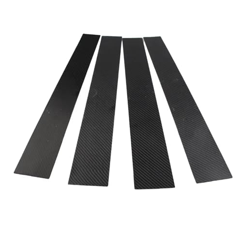 Embellecedor puerta ventana pilar B estilo carbono para Dodge Ram 1500 generaciones 2019 a 2023