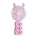 mały wentylator stołowy Nowy Usb. Wentylator przenośny 2-biegowy Mini Handheld Fan Silikonowy Przyssawki Plaski telefonu komórkowego Wspornik Night Light Wentylator Przenośny wentylator
