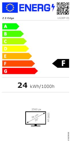 Z-Edge Monitor Gaming Curvo 30'' 200 Hz, 1ms MPRT, 2560x1080, FreeSync, Schermo PC Ultra-wide 21:9, Inclinazione Regolabile, Mirino, 1500R, 2×HDMI2.0 & 2×DP1.4, RGB, VESA 75 * 75mm (DP Cavo Incluso) - Monitor - Immagine 8