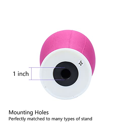 Eerya Wig Head Canvas Block Head 22 Inch Wig Head Stand for Making Wig Displa...