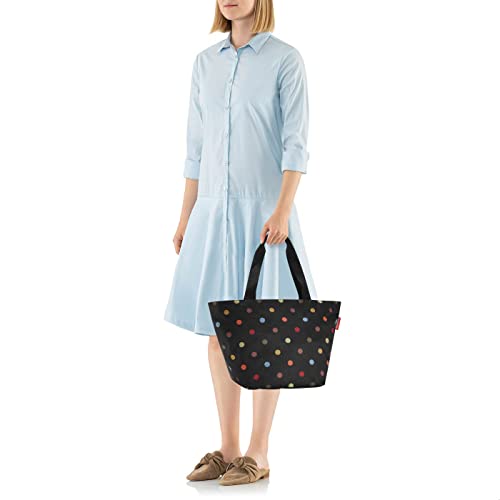 reisenthel shopper M in Dots – Geräumige Shopping Bag und edle Handtasche in einem – Aus wasserabweisendem Material – Ansicht 2