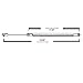 Rear Window Glass Lift Supports Struts Shocks 4608 fit for Explorer 1991-2001, fit for Mazda Navajo 1991-1994, fit for Mercury Mountaineer 1997-2001, Pack of 2