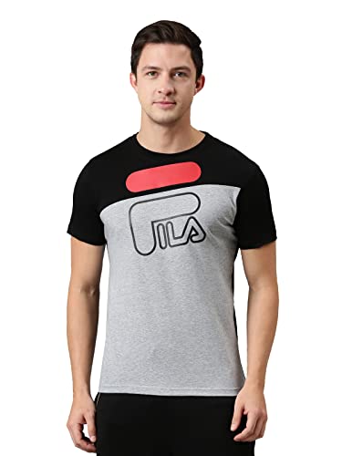 Image of FILA Men's Solid Straight T-Shirt