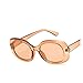 YGDBXHYD Luxury Oval Sunglasses Women's Frame sunglasses Men's Classic Women's Sunglasses Men's Fashion Glasses(Black Frame Grey)