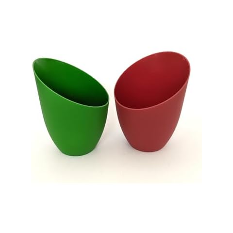 2-Pack Quaray T50 Color Plastic Lamp Shade for Floor Lamp (Red & Green) Cover