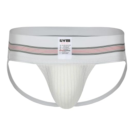 Mens Gym Old School Jockstrap (Large, White, 1-Pack)