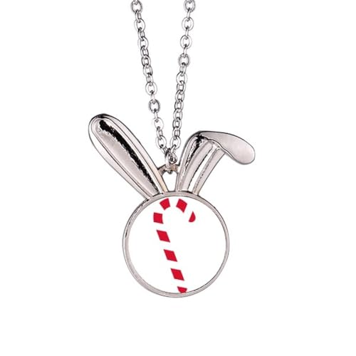Collier lapin rouge de Noël accessoire idéal pour vos tenues de fêtes