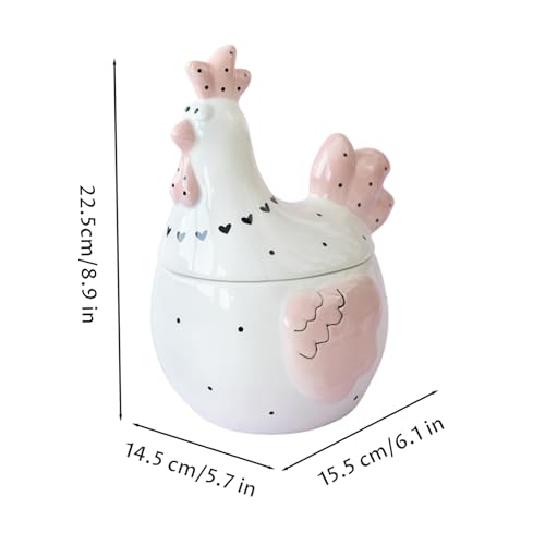Récipient de stockage de poulet drôle et pot à biscuits design - 5
