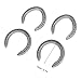 Grcfumo 4Pcs Aluminium Alloy Horseshoe, Horse Riding Tool, Horse Riding Equipment Accessories for Horses That Often Walk on Hard Ground (4)