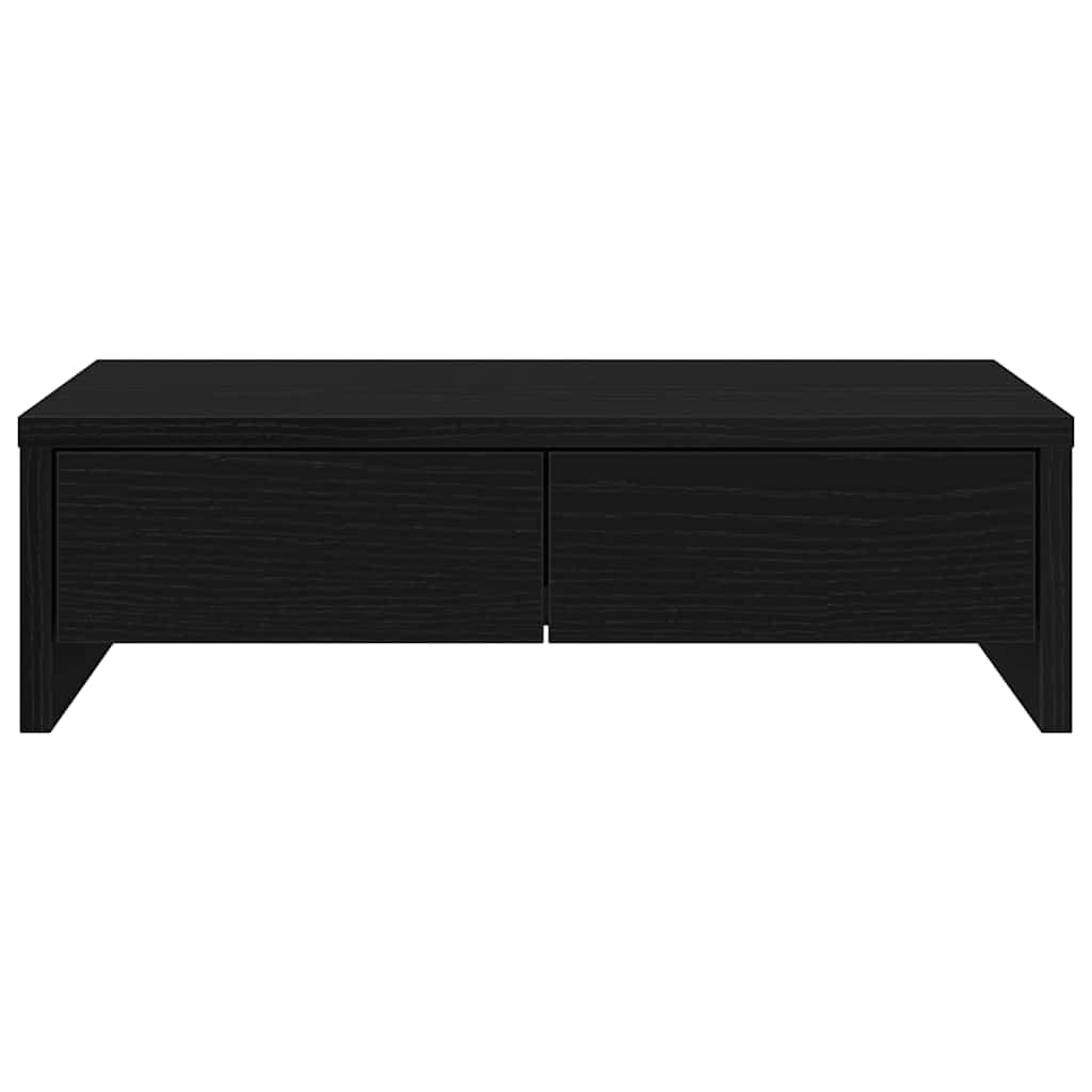 Gecheer Supporto per Monitor Doppio con Cassetti, Regolabile in Altezza, 50x27x15 cm, in Truciolato di Legno Tecnico, per Ufficio Domestico e Professionale