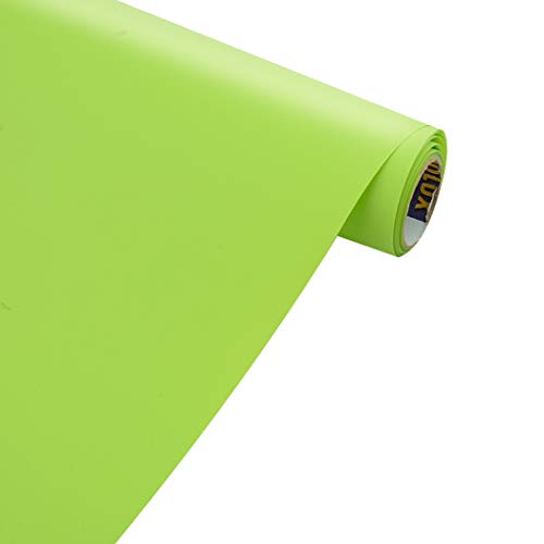 SOMOLUX HTV Iron on Heat Transfer Vinyl Roll 12inch x12feet Easy to Cut & Weed DIY Design T-Shirts Lemon Green