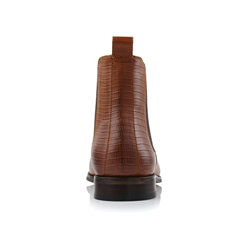 Image of Polar Fox Men's Classic High-Top Chelsea Boot | Stylish Slip-On Ankle Boot for Dress, Casual & Formal Wear