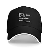 Photo Gallery wuvhpxzz relax i ll be back jesus citazione divertente christian jesus baseball cap dad hat, oem - colore4, taglia unica Photo Gallery wuvhpxzz relax i ll be back jesus citazione divertente christian jesus baseball cap dad hat, oem - colore4, taglia unica