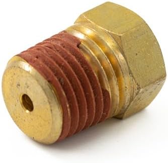 1/4" Male NPT to 1/8" PTC Brass Air Line Fitting