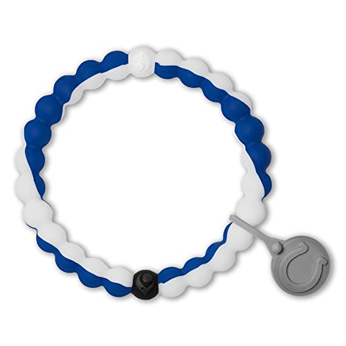 Lokai Silicone Beaded Bracelet for Men & Women, NFL Football Collection - Indianapolis Colts, Medium...