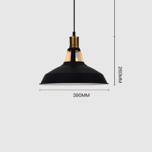 Lustre en fer de style industriel pour éclairage ciblé de table, suspension rétro E27 - 5