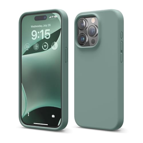 Image of Liquid Silicone Case Compatible for iPhone 13 Pro Max | Slim Back Cover | Soft Touch Bumper | Shockproof Drop Protection | Microfiber Cloth Inside | Sleek Solid Design