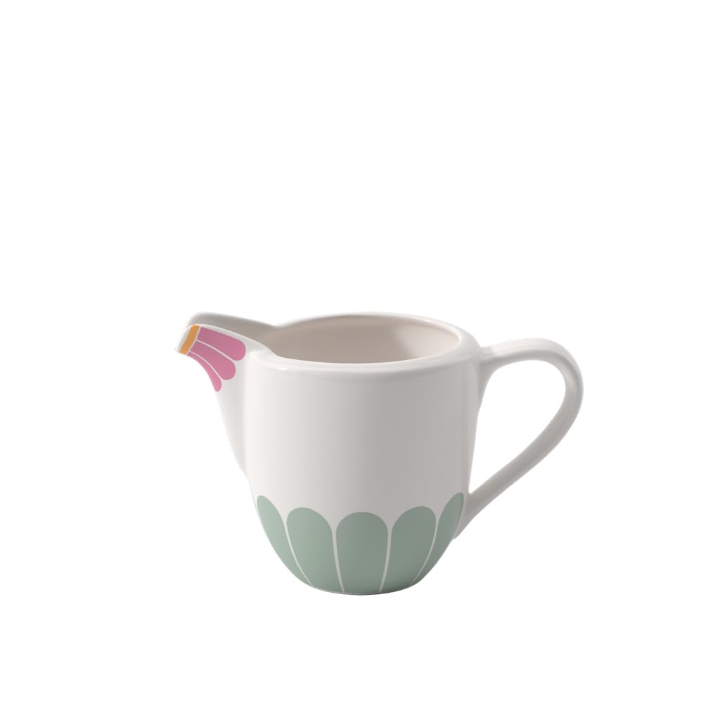Villeroy & Boch – Fleur Milk jug, Dimensions: Approx. 13.5 × 8 × 9 cm, Multicoloured, Dishwasher-Safe & Microwave-Safe, Floral Decor, Premium Porcelain Pot for Milk or Cream