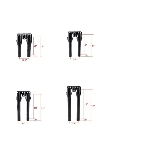 Kit elevador manillar rectos motocicletas FLSL FXFB FXFBS de 6 a 12 pulgadas 4