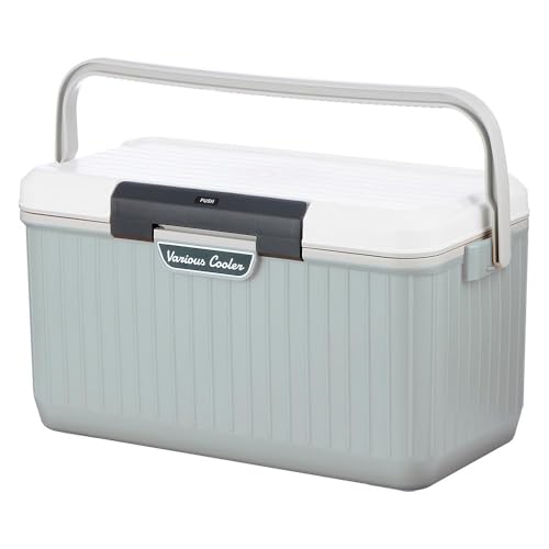 サンカ べリアスクーラー 高性能な断熱材を採用 ワンプッシュオープン型クーラーボックス 24L 大型 ミントグリーン 保冷力の高いハードタイプ 蓋が外せてお手入れ簡単 作業台にもなるフラットなふた 2人で持ち運べる大きな持ち手 ショルダーベルト付き 釣り ミニクーラー キャンプ アウトドア レジャー BBQ cooler box 冷藏箱 日本製 SANKA VAC-24WH/MGR