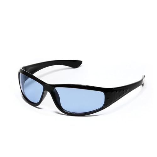 Lunettes de soleil steampunk vintage UV400 mode hip hop pour homme et femme nuance bleu noir