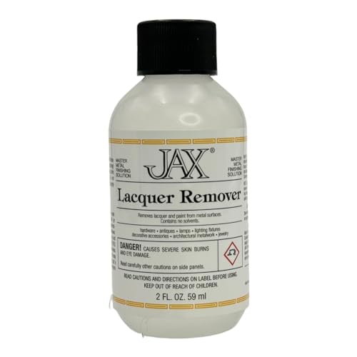 JAX Lacquer Remover - Metal Finishing Solution - Removes Lacquer