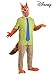 Disney Zootopia Nick Wilde Costume for Plus Size Men - Shirt, Tie, Headpiece, Tail, Gloves & Shoe Covers, Fox Outfit 2X