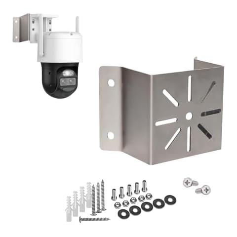 WiTi Exterior Outside Corner Wall Mount for WiFi PTZ Camera, Stainless Steel Holder for a Wider View Angle Enlarge to 270 °,Compatible with Wyze Ring Reolink Cameras Bullet and PTZ Cover