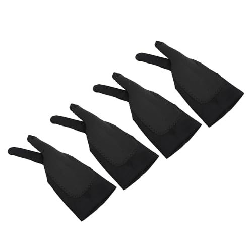 4 Pack Artist Drawing Glove Right Left Hand 3 Layer Two Finger Smooth Elasticity Digital Art Graphic Tablet Gloves, Say Goodbye to Dirty Hands, Enhances Drawing Experience (S)