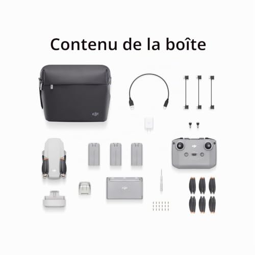 RIIMUHIR DJI Mini 2 Fly More Combo – Ultralight Foldable Drone, 3-Axis Gimbal with 4K Camera, 12MP Photos, 31 Mins Flight Time, OcuSync 2.0 10km HD Video Transmission, QuickShots, Gray – vue 6