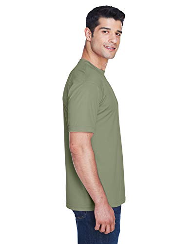 UltraClub Men Cool & Dry Sport Performance Interlock T-Shirt 2XL MILITARY GREEN2
