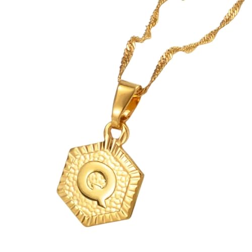 Collier alphabet lettre AZ pendentif breloque initiales tendance #114006