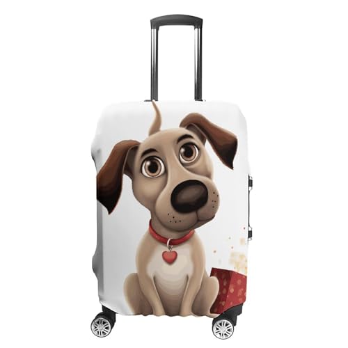 Carry on Luggage Cover Dog Suitcase Covers for Luggages Tsa Approved Travel Luggage Sleeve Protector Elastic Suitcase Protector Anti-Scratch Washable Fits 19-30 Inch Case -S