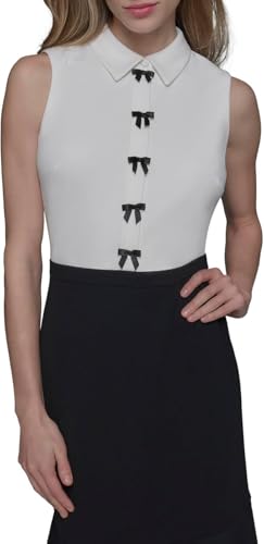 Image of Karl Lagerfeld Women's Sleeveless Flounce Hem Sheath Dress