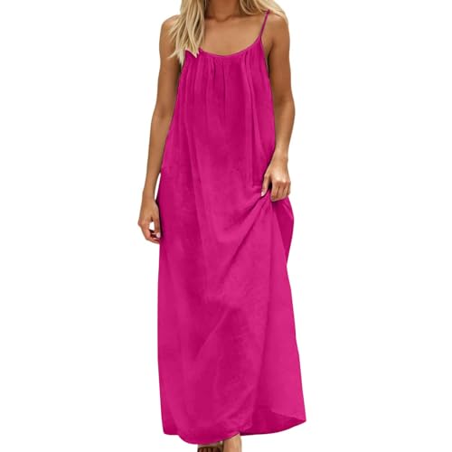 Robe dos nu à bretelles : le confort thermique en rose XL sans serrer