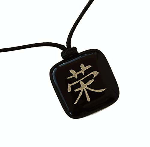 XanaLú Studio Kanji Honor, Regalo especial para padres, hijos, hermanos, Colgante honor en...