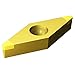 Sandvik Coromant, VBGW331S0630F 7015, CoroTurn 107 Insert for Turning, CBN, Diamond 35?, Neutral Cut, 7015 Grade, TiN (Pack of 5)