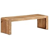 Fangmaliuyun TV-Ständer 110x33x33 cm Akazie Massivholz Modernes Landhaus-Design Lowboard Fernsehschrank für Wohnzimmer, Schlafzimmer und Flur
