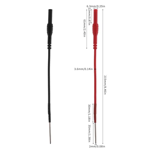 Image of 2 PCS Spoon Back Probe, Silicon Flexible Test Back Probe Pins Bendable Spoon Multimeter Test Extention Power Probes Compatible with 4mm Banana Plug for Wire Piercing Car Repairing Electrical Testing