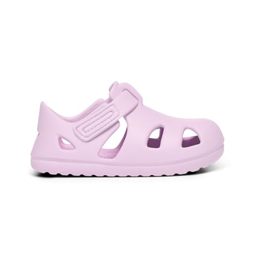Ten Little Splash Sandals for Baby, Toddler & Kids, Adjustable, Closed Toe Water Sandals for Boys and Girls - Lightweight, Quick Drying Kids Water Shoes, and Flexible EVA with Traction - Lavender Purple, 12