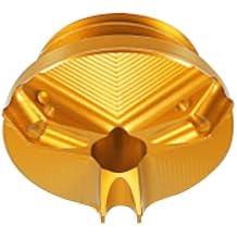 Car Engine Oil Filler Cap Oil Filler Plug Cover Gold Tone for Yamaha YZF-R6S YZF-R6 YZF-R3 YZF-R125 YZF-R1 FZ750 FZ600 Valve Oil Cap
