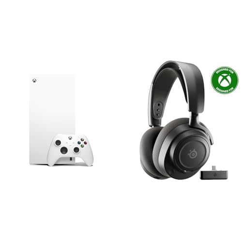 Image of Xbox Series X All Digital Gaming Console 1TB SSD Robot White + SteelSeries Arctis Nova 7X Wireless Gen 2 Gaming Headset 50+ HR Play Black Bundle