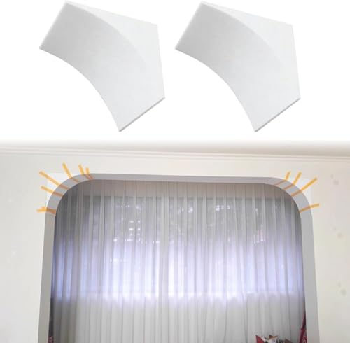 Kit de arco redondeado para puerta en espuma blanca de 27.5cm paquete de 2 piezas 2