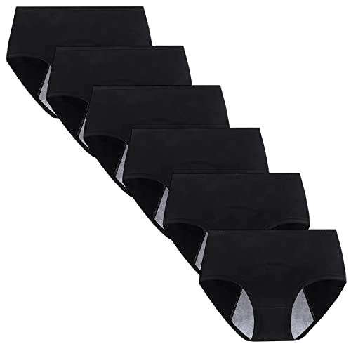 Anntry Bragas Protectoras de algodón para período Menstrual para niñas Grandes, Bragas Transpirables a Prueba de Fugas, Ropa Interior posparto para Mujer