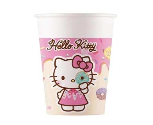 8PK 200ml HELLO KITTY & KUROMI PAPER CUPS
