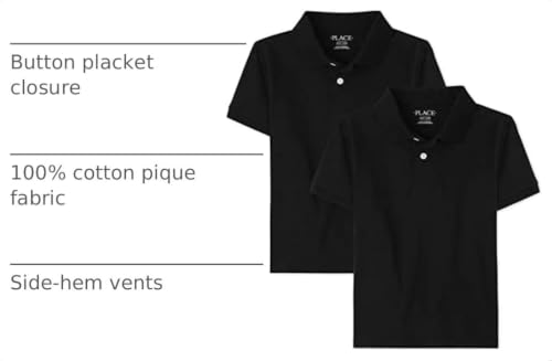 Image of The Children's Place Boys' Short Sleeve Pique Polo, 2 Pack